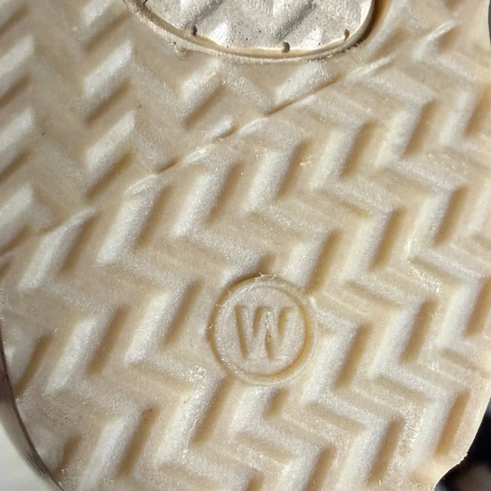 Women's Silver Cork Wedge Sandals Size 9.5 Wide